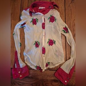 Sheer Show Shirt Western Custom Up In Slack
